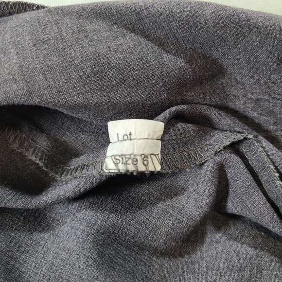 Women’s Grey Straight Leg Dress Slacks Size 6 Career Office Classic Pants - Picture 11 of 11